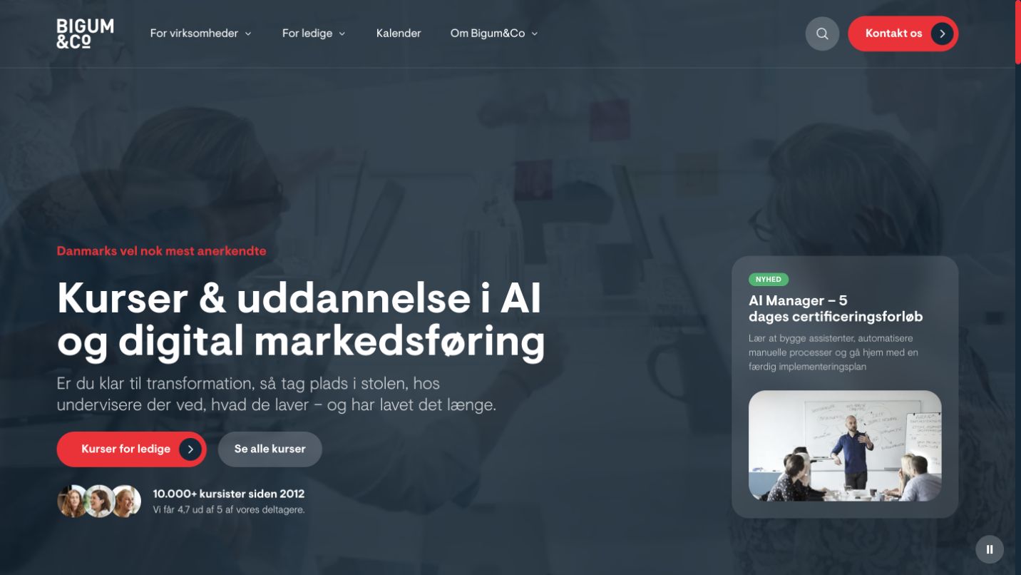 Bigum&Co, website